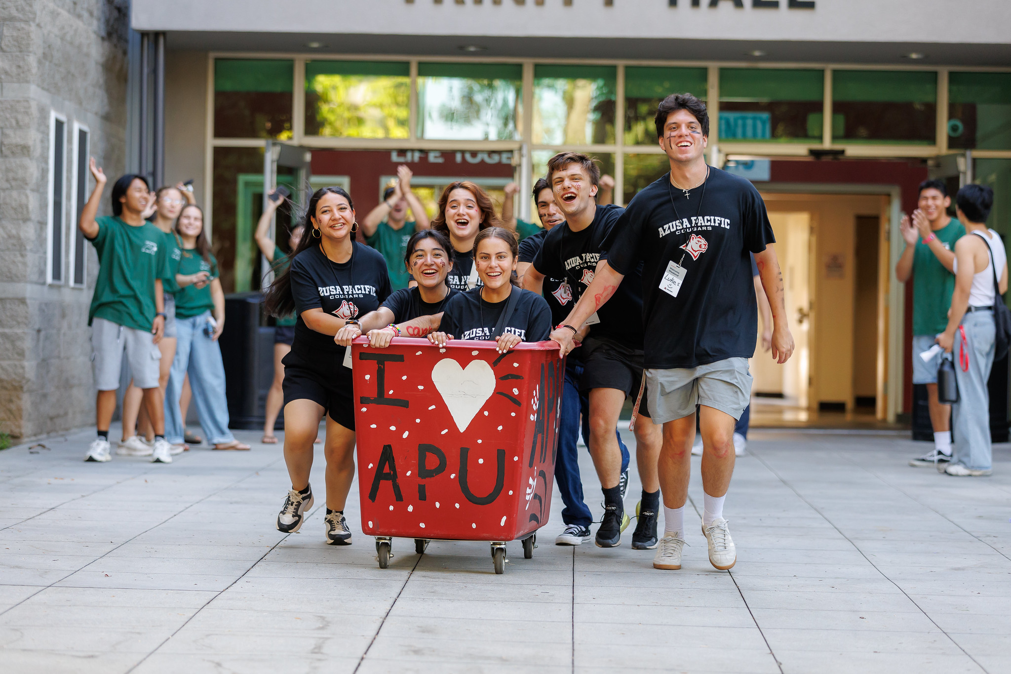 Students experiencing the APU campus community